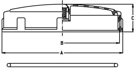 GEOline - 8178012 - Tankdeckel Verschraubt Diameter 122mm Mit Entluefter