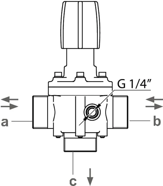GEOline - GEP8384014 - Druckregelventil 1" Aussengewinde 200l/min, 20 Bar