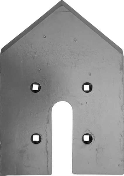 Gopart - 3374351GP - Kultivatorzinke 350x240x12 mm, Gehaertet, Flach, 4 Loecher, Geeignet Fuer Lemken