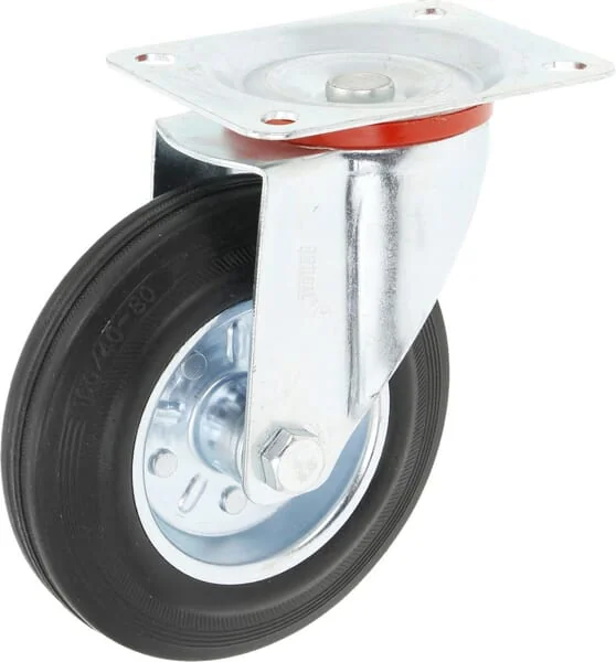 Gopart - 5081160GP - Swivel Metal-Rubber Wheel, 160 mm