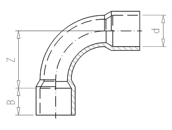 Gopart - 7200790GP - PVC-Bogen 90° 200x200MM