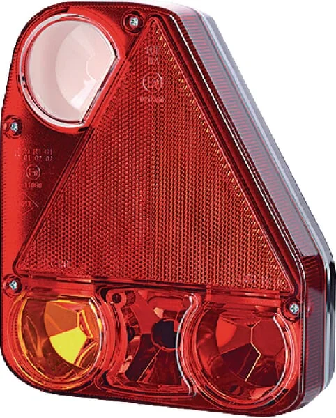 Gopart - LA45009 - Heckleuchte Rechteckig, 12/24V, Weiß/Orange/Rot, 206x54.5x174mm – Rechts