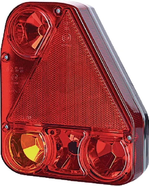 Gopart - LA45010 - Heckleuchte Rechteckig, 12/24V, Rot/Orange, 206x54.5x174mm – Rechts