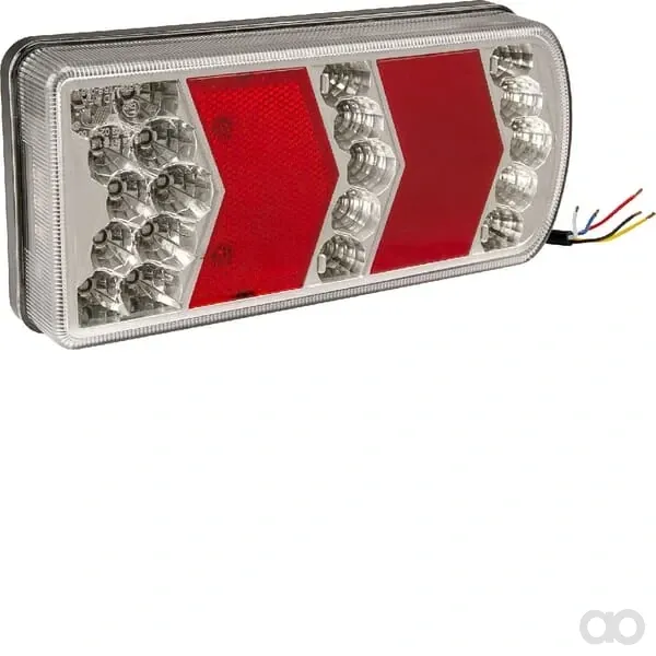 Gopart - LA45018L - Heckleuchte LED, Rechteckig, 12-24V, 228x106x40mm – Links