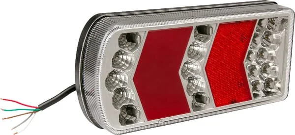 Gopart - LA45018R - Heckleuchte LED, Rechteckig, 12-24V, 228x106x40mm – Rechts