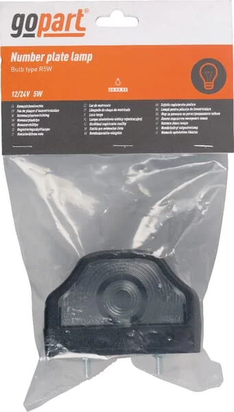 Gopart - LA46001 - Kennzeichenleuchte 5W, Rechteckig, 12/24V, Weiß, 97x62x61.8mm – Hinten