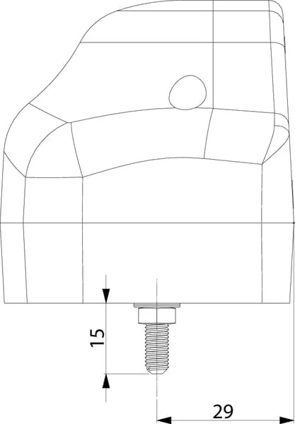 Gopart - LA46001 - Kennzeichenleuchte 5W, Rechteckig, 12/24V, Weiß, 97x62x61.8mm – Hinten