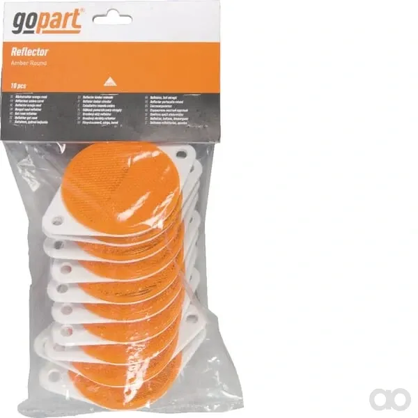 Gopart - LA75017 - Reflektor, Bernsteinfarben, Rund