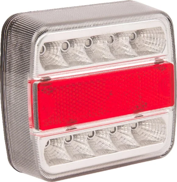 Gopart - LA99200GP - LED-Ruecklicht, 1W, Quadratisch, 12V, 106x100x98mm, 5-Polig, 18 LED