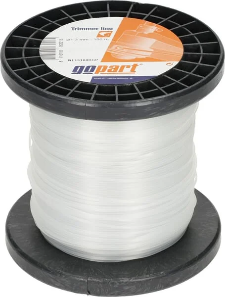 Gopart - NL13100RGP - Trimmerfaden Diameter 1,3 mm 100 m Rund Weiss