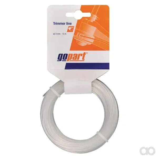 Gopart - NL1615RGP - Trimmerfaden Diameter 1,6 mm 15 m mit Rundem Profil, Weiss