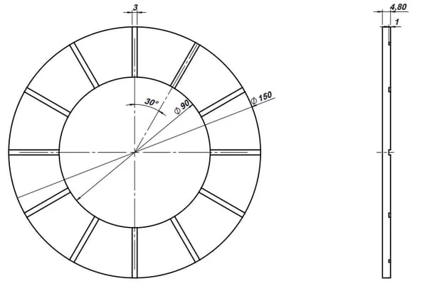 Gopart - PTO95060FDGP - Reibscheibe 150x90x4,8
