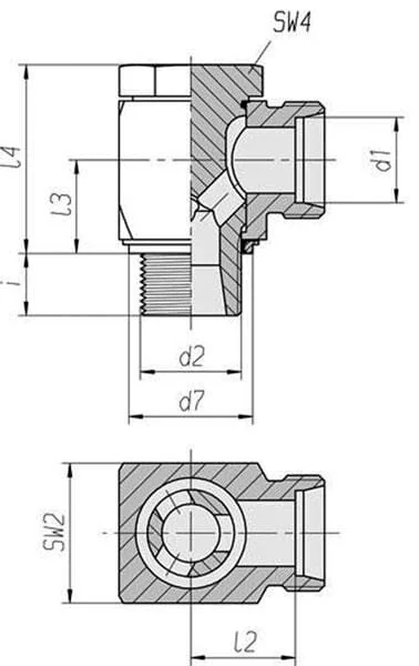Gopart - RSWS12L38P025GP - Banjokupplung Bolzen RSWS-WD 25 Stueck