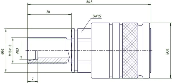Gopart - SKPF12N18N - Kupplung weiblich Schott 12L