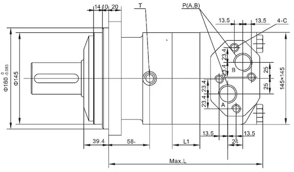 Gopart - SMV400A440YGP - Orbitmotor 400cc Gopart