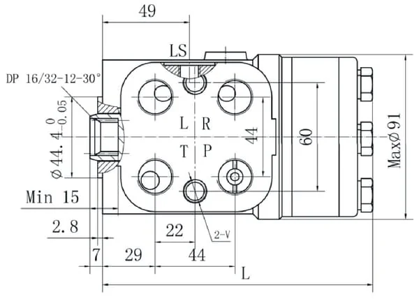 Gopart - SOSPC250LSTGP - Orbitlenkgetriebe 250cc Gopart