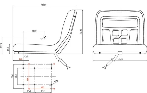 Gopart - TS11000GP - Sitzschale PVC Schalter