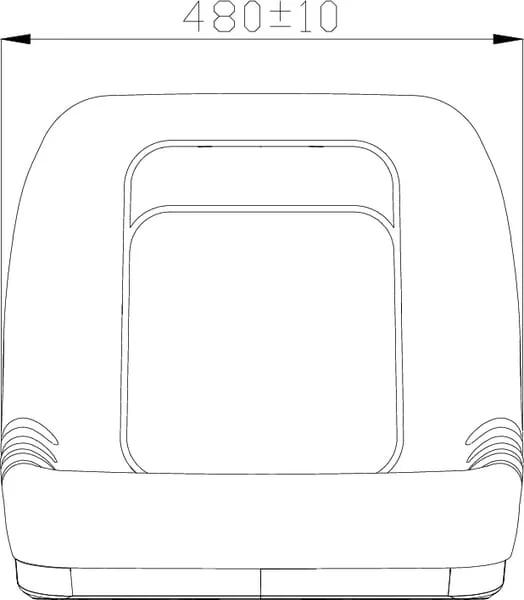 Gopart - TS19210GP - Sitzoberteil Schwarz PVC