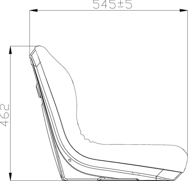 Gopart - TS19300GP - Gelbe PVC-Sitzschale (Gator)
