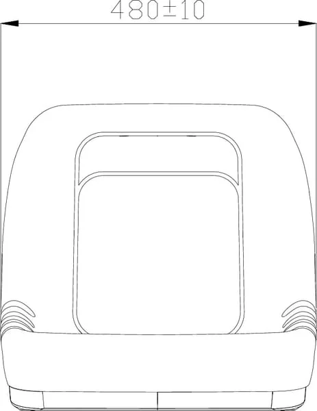 Gopart - TS19300GP - Gelbe PVC-Sitzschale (Gator)