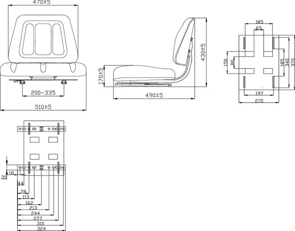 Gopart - TS20000GP - PVC-Sitz