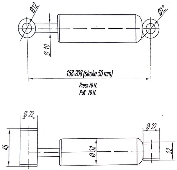 Gopart - TS90040GP - Stossdaempfer