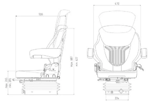 Grammer - G1081364 - Sitz Compacto Basic S