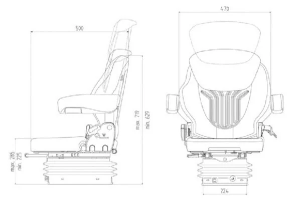 Grammer - G1081368 - Sitz Compacto Comfort S