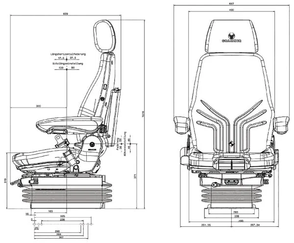 Grammer - G1294557 - Sitz Actimo XL 12V