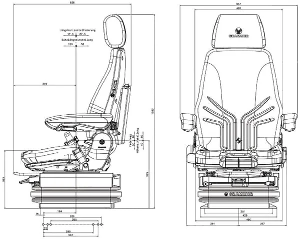 Grammer - G1294779 - Sitz Actimo XXL 24V