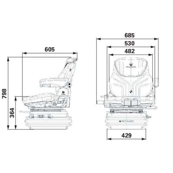 Grammer - G1314123 - Sitz Grammer MSG97AL/731