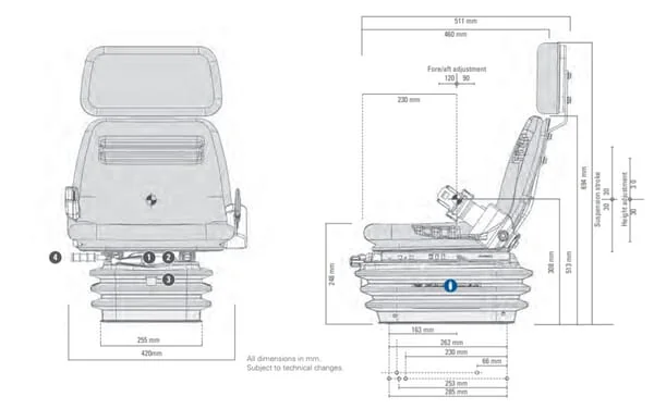 Grammer - G1333859 - Sitz Compacto Basic XS