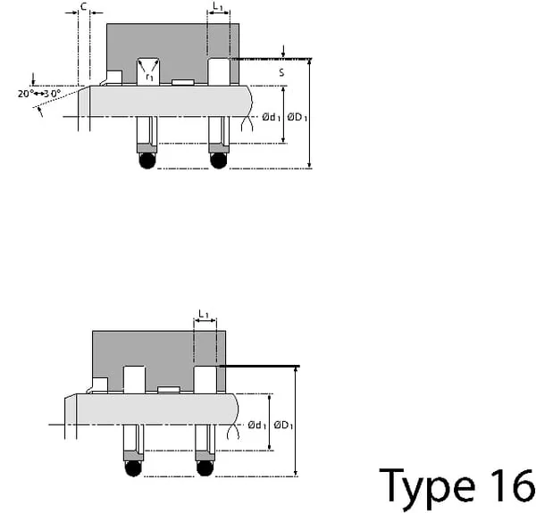 Hallite - SAS3545742 - Kolbenstangendichtung Stepseal 35x45.7x4.2