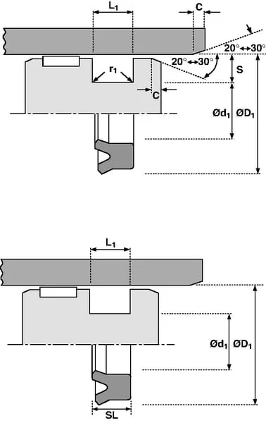 Hallite - ZA908011UN - Kolbendichtung 90x80x11 UN L1=12
