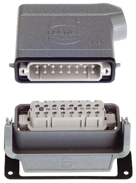 Harting - HANKIT16AP - Kompletter Steckersatz eingebaut 16P