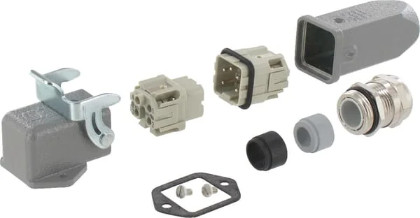 Harting - HANKIT4AWM - Anschluss-Set Bulkhead 4P