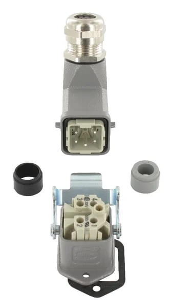 Harting - HANKIT4AWSM - Anschluss-Set Bulkhead 4P