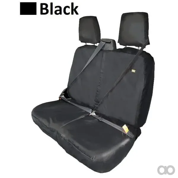 HDD - SC50215 - Sitzbezug Doppelsitz Kleinbus Schwarz Getrennte Kopfstütze 5-teilig Geeignet für Ford Transit 2014