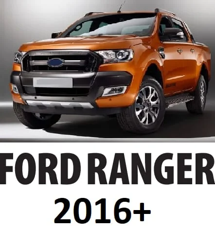 HDD - SC506011 - Sitzbezug Hinten Schwarz 3 Feste Kopfstützen Klapptablett Geeignet für Ford Ranger