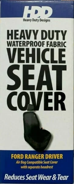 HDD - SC60571ABC - Sitzbezug Fahrer Schwarz Getrennte Kopfstütze Airbagkompatibel Geeignet für Ford Ranger