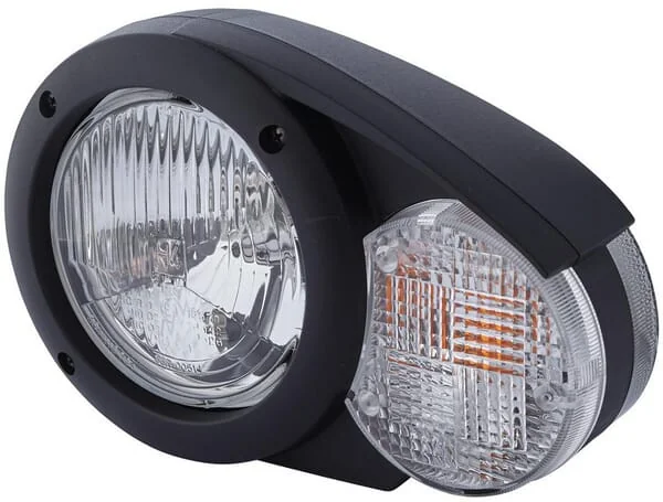 Hella - 1E3996160011 - Scheinwerfer Halogen, Rund, 12V, Weiss/Grau, Aufschraubbar, Diameter 144.5mm – Vorne Links