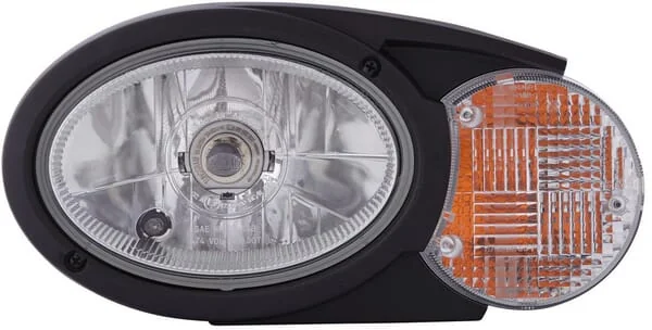 Hella - 1EB996167031 - Scheinwerfer Halogen, Oval, 12/24V, Weiss/Grau/Transparent, Aufschraubbar, 304.5x153.3mm Deutsch-Stecker – Vorne Links