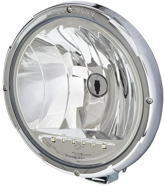 Hella - 1F8009797431 - Scheinwerfer Halogen, Rund, 12/24V, Transparent, Diameter 222mm, Rallye 3003