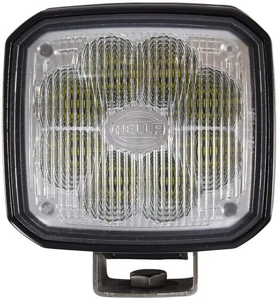Hella - 1GA995606031 - Arbeitsscheinwerfer LED, Quadratisch, 12/24V, Transparent/Weiss