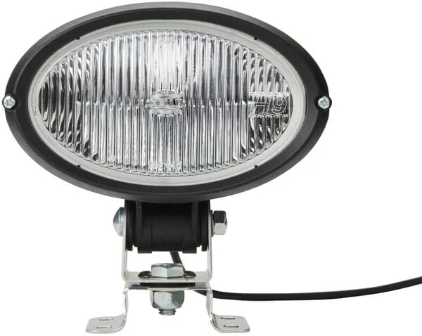 Hella - 1GA996161391 - Arbeitsscheinwerfer Halogen, 65W, Oval, 12V, Transparent/Weiss, 160x113x167mm, H9