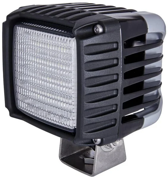 Hella - 1GA996192001 - Arbeitsscheinwerfer LED, 43W, 3000LM, Rechteckig, 24V, Transparent, Schraubbefestigung, 115x110x145mm, 16 LEDs