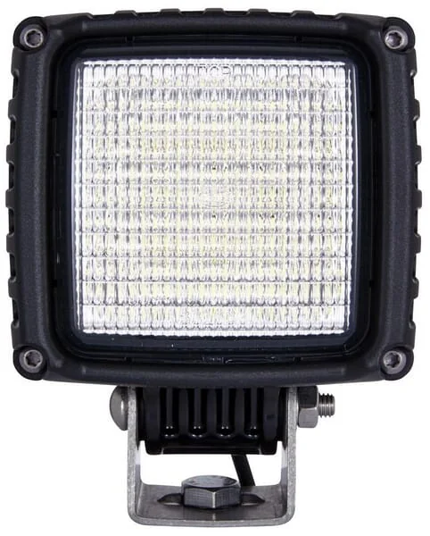 Hella - 1GA996192001 - Arbeitsscheinwerfer LED, 43W, 3000LM, Rechteckig, 24V, Transparent, Schraubbefestigung, 115x110x145mm, 16 LEDs