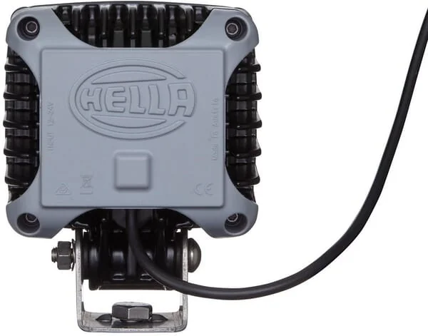 Hella - 1GA996192011 - Arbeitsscheinwerfer LED, 43W, 3000LM, Quadratisch, 12/24V, Transparent, Schraubbefestigung, 114.5x109.9x144.8mm, 16 LEDs