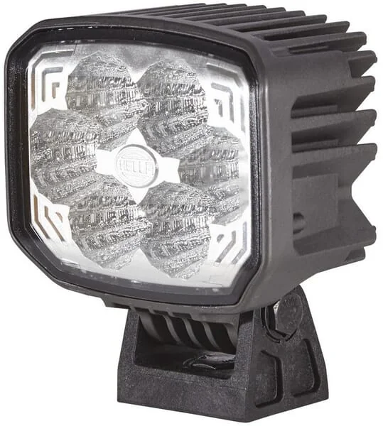 Hella - 1GA996488011 - Arbeitsscheinwerfer LED, 26W, 1850LM, Rechteckig, 12/24V, Transparent Deutsch-Stecker, 6 LEDs