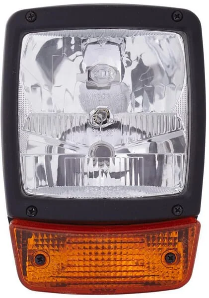 Hella - 1SA996120471 - Halogenscheinwerfer, Rechteckig, Quadratisch, 12V, Transparent/Bernsteinfarben, Aufschraubbar, 212x150xAMP 6-Polig